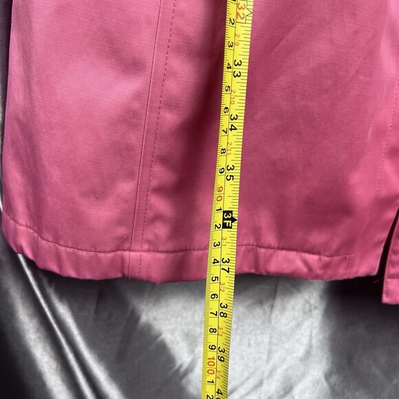 Y2K Worthington Women’s Trench Coat Long Pink Size M Fleece Removeable Lining - Picture 16 of 16